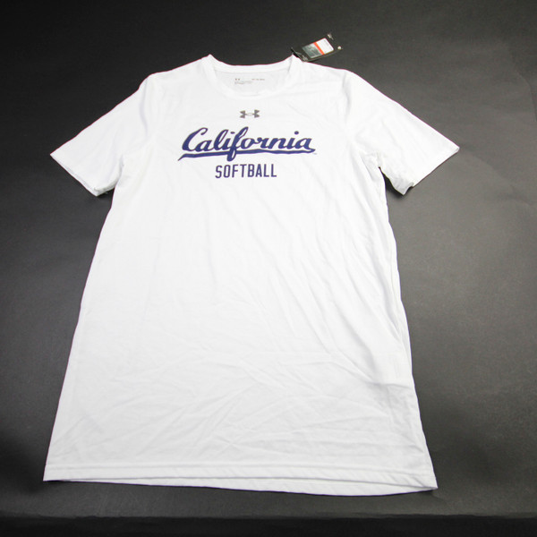 California Golden Bears Under Armour HeatGear Short Sleeve Shirt Men's New White XS-TOPS-163182