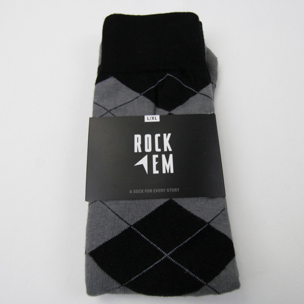 Rock Em Socks Socks Unisex Black New with Tags LXL ACCS-007580