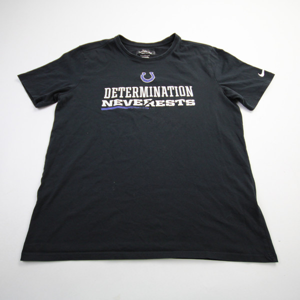 Indianapolis Colts Nike Nike Tee Short Sleeve Shirt Men's Black Used L-TOPS-168766