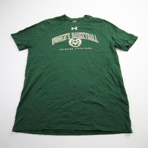 CSU Rams Under Armour Short Sleeve Shirt Men's Dark Green Used M TOPS-168731