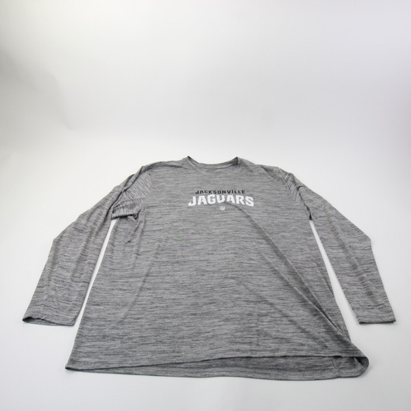 Jacksonville Jaguars Nike NFL On Field Long Sleeve Shirt Men's Gray Used 3XL TOPS-168873