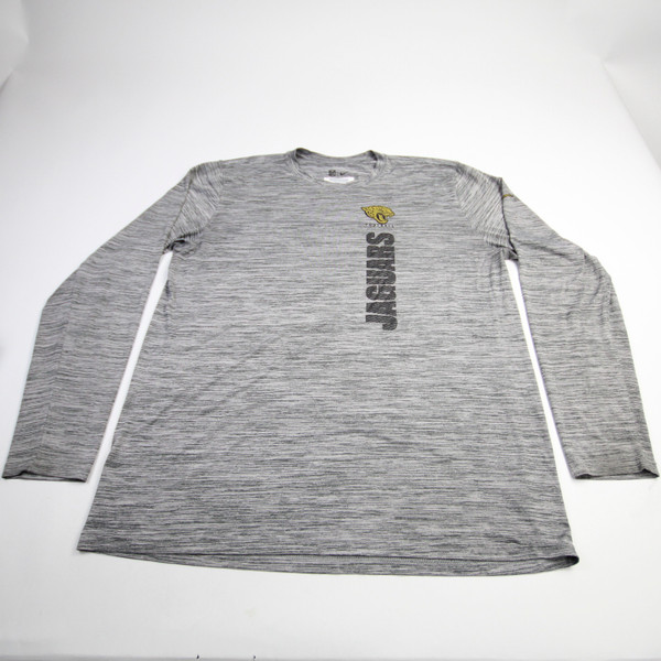 Jacksonville Jaguars Nike NFL On Field Nike Tee Long Sleeve Shirt Men's Used Gray 2XLT-TOPS-169035