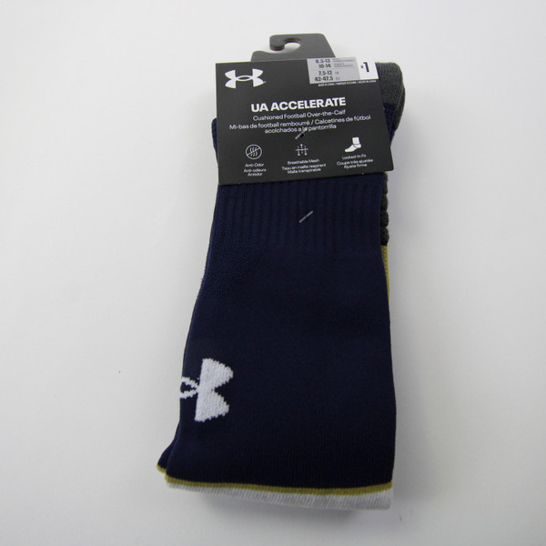 Under Armour Socks Men's Navy/Gold New with Tags 8.5-13-ACCS-007826