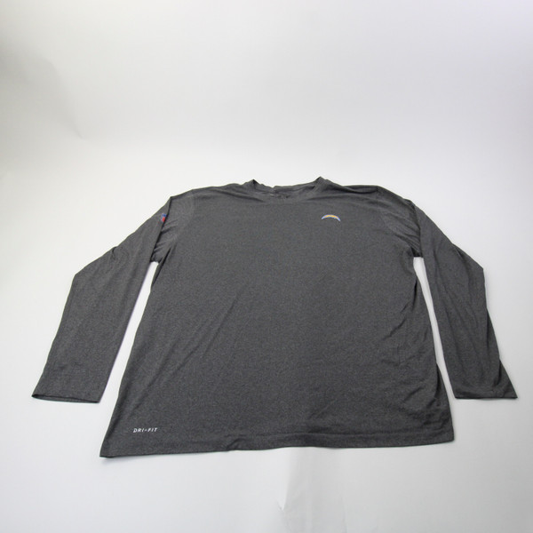 Los Angeles Chargers Nike NFL On Field Nike Tee Long Sleeve Shirt Men's Used Gray 3XLT-TOPS-169086