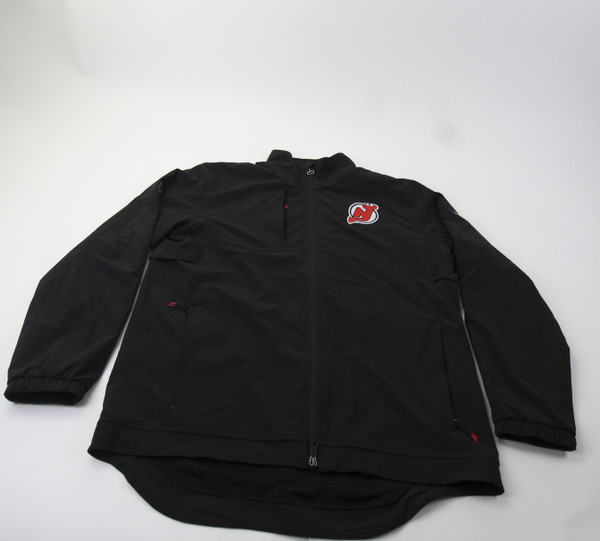 New Jersey Devils Fanatics NHL Pro Authentics Jacket Men's Black Used L TOPS-169818