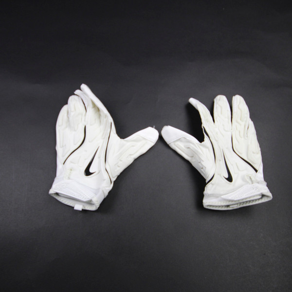 Nike Gloves - Receiver Men's White Used Multiple Sizes EQPT-006060