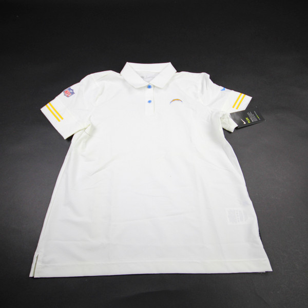 Los Angeles Chargers Nike NFL On Field Dri-Fit Polo Women's White Used-TOPS-169374