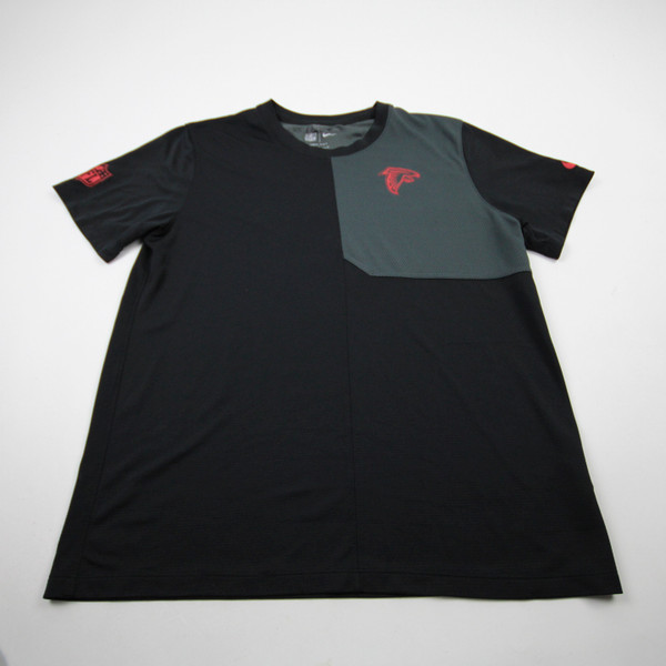 Atlanta Falcons Nike NFL On Field Short Sleeve Shirt Men's Used Black/Dark Gray-TOPS-170271
