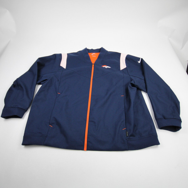 Denver Broncos Nike NFL On Field Jacket Men's Navy Used 4XL TOPS-169995