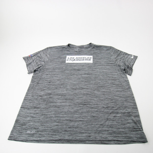Los Angeles Chargers Nike NFL On Field Dri-Fit Short Sleeve Shirt Men's Used Gray 3XL-TOPS-170377