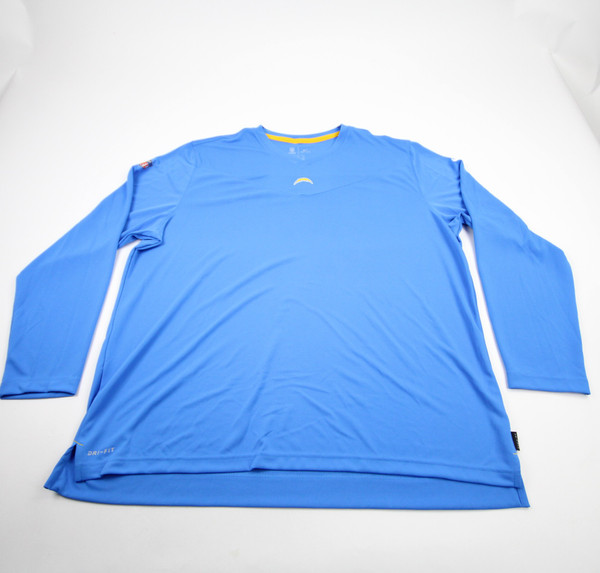 Los Angeles Chargers Nike NFL On Field Dri-Fit Long Sleeve Shirt Men's New Blue-TOPS-170136