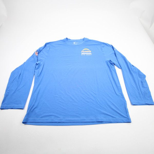 Los Angeles Chargers Nike Dri-Fit Long Sleeve Shirt Men's Blue New-TOPS-170104