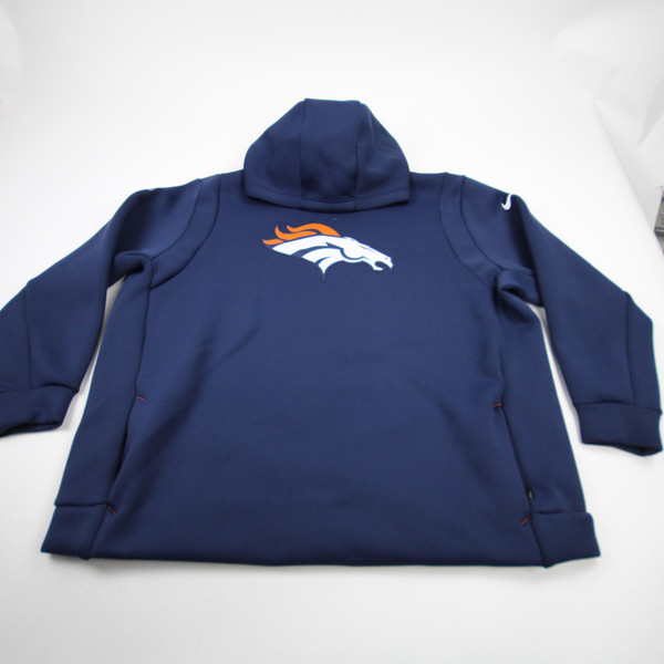 Denver Broncos Nike NFL On Field Therma-Fit Sweatshirt Men's Navy Used 4XL-TOPS-170162