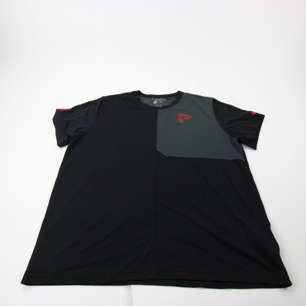 Atlanta Falcons Nike NFL On Field Short Sleeve Shirt Men's Black/Gray Used 2XL-TOPS-170408