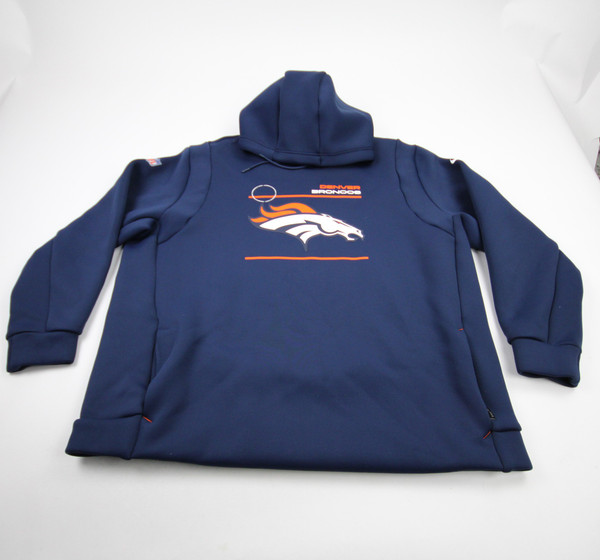 Denver Broncos Nike NFL On Field Sweatshirt Men's Navy Used 3XL-TOPS-170164