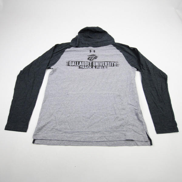 Gallaudat Bison Under Armour Long Sleeve Shirt Men's Gray/Dark Gray Used M-TOPS-170842
