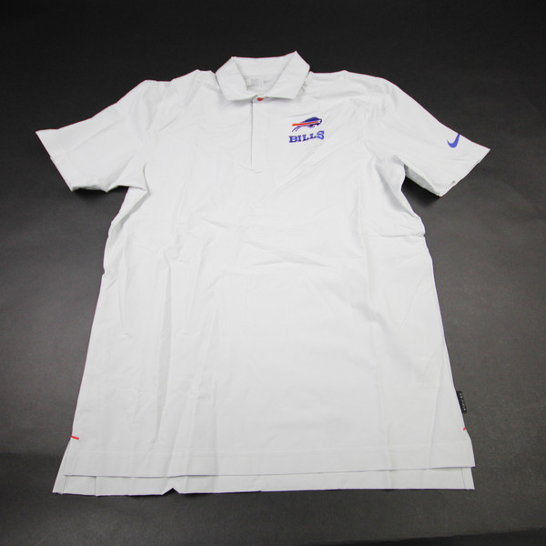 Buffalo Bills Nike NFL On Field Dri-Fit Polo Men's Light Gray New with Tags M TOPS-170779