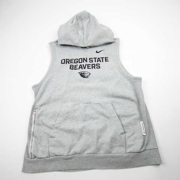 Oregon State Beavers Nike Sweatshirt Men's Gray Used-TOPS-171459