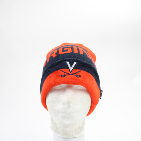 Virginia Cavaliers Nike Winter Hat Unisex Orange/Navy Used OSFM-HATS-015825