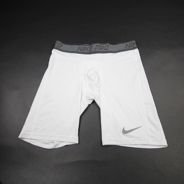 Nike Pro Compression Shorts Men's White Used L-SHOR-037074