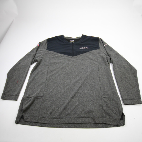 Baltimore Ravens Nike NFL On Field Dri-Fit Pullover Men's Gray Used XXL TOPS-171373