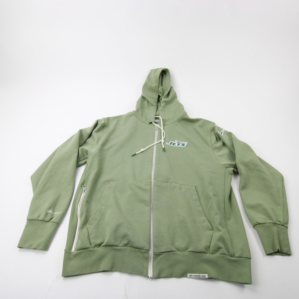 New York Jets Nike NFL On Field Jacket Men's Green Used XL TOPS-171986