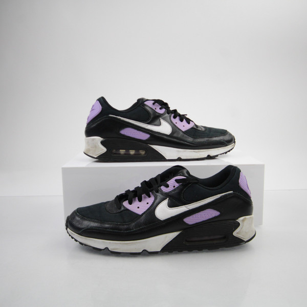Nike Air Max Basketball Shoe Men's Black/Purple Used 15-SHOE-021349