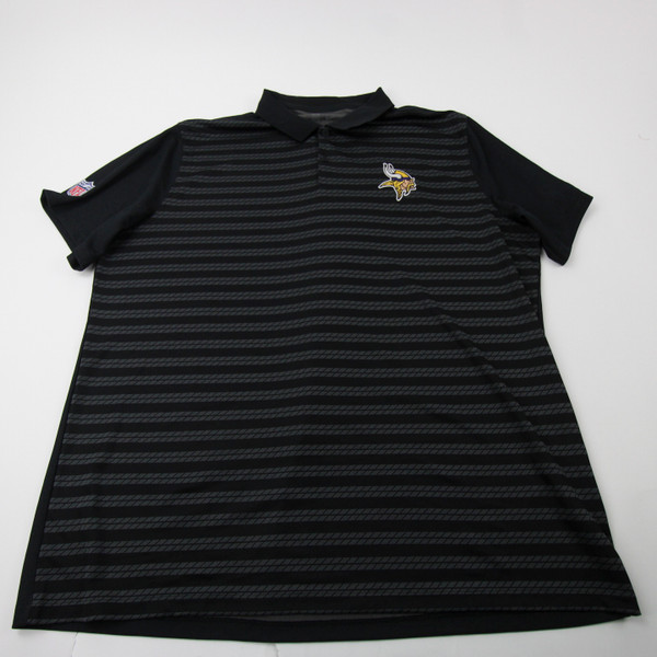 Minnesota Vikings Nike NFL On Field Dri-Fit Polo Men's Black Used XXL TOPS-172226