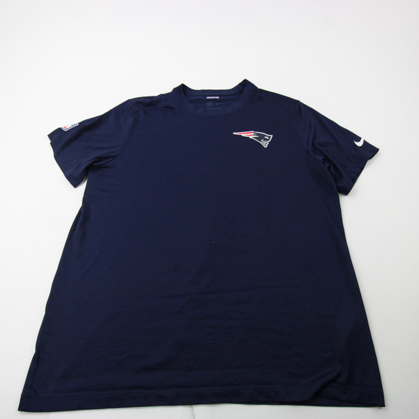 New England Patriots Nike NFL On Field Dri-Fit Short Sleeve Shirt Men's Used Navy XL-TOPS-172154