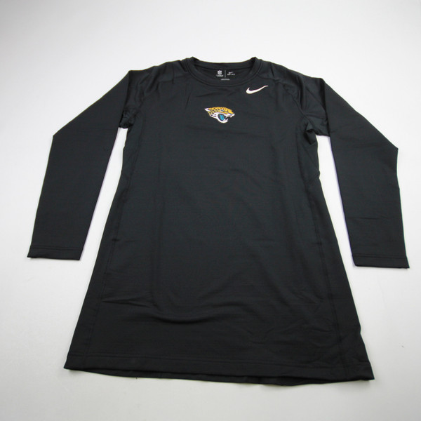 Jacksonville Jaguars Nike NFL On Field Dri-Fit Long Sleeve Shirt Men's New Black/White 3XL-TOPS-172168
