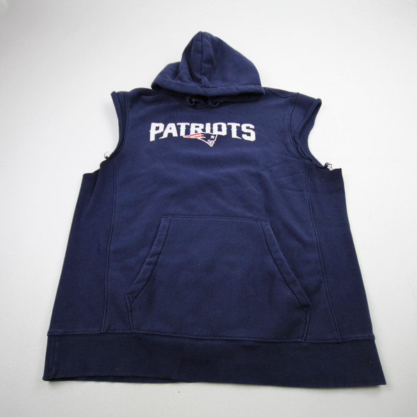 New England Patriots Sport-Tek Sweatshirt Men's Navy Used XXL TOPS-172100