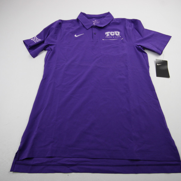 TCU Horned Frogs Nike Polo Men's Purple New with Tags S TOPS-172434