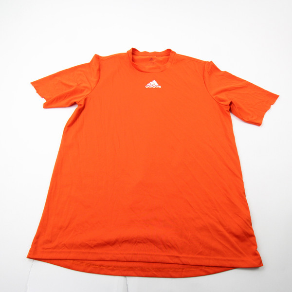 adidas Aeroready Short Sleeve Shirt Men's Orange Used M-TOPS-172345