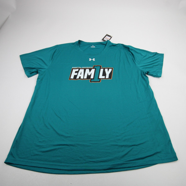 Coastal Carolina Chanticleers Under Armour Short Sleeve Shirt Men's Aqua New 3XL-TOPS-172632