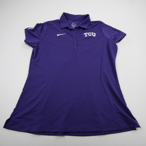 TCU Horned Frogs Nike Polo Women's Purple New XL-TOPS-172452