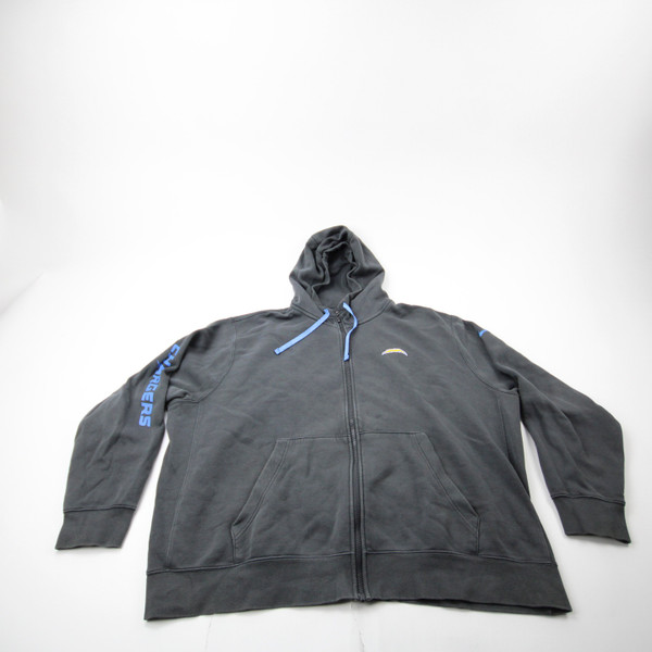 Los Angeles Chargers Nike NFL On Field Jacket Men's Dark Gray Used 3XL-TOPS-172557
