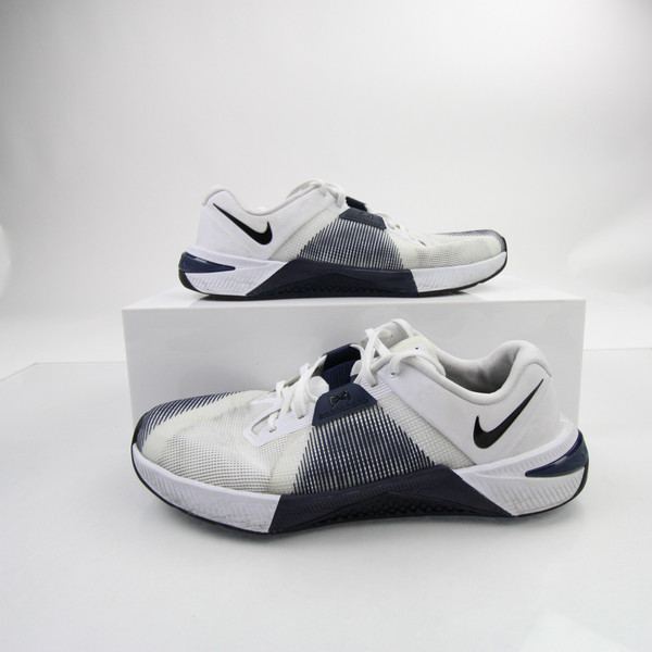 Nike Metcon Cross Training Shoes Men's White/Navy Used 13-SHOE-021424