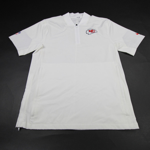 Kansas City Chiefs Nike NFL On Field Dri-Fit Pullover Men's Off-White Used S-TOPS-172575