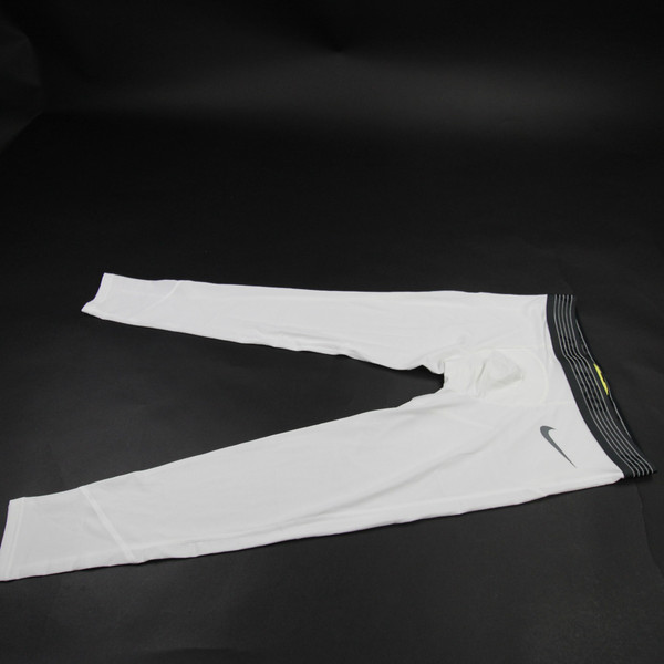 Nike Pro Dri-Fit Compression Pants Men's White Used Multiple Sizes PNTS-035546