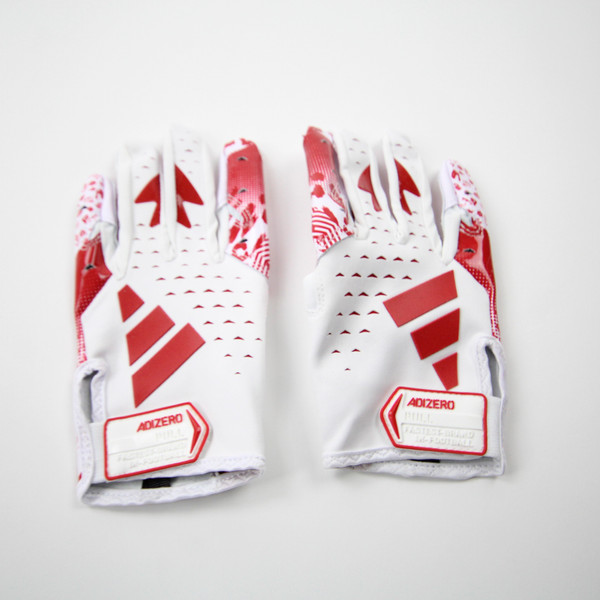 adidas adizero Gloves - Receiver Men's White/Red New without Tags XL-EQPT-006526