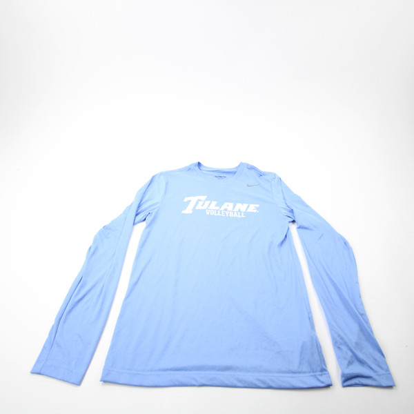 Tulane Green Wave Nike Nike Tee Long Sleeve Shirt Men's Light Blue Used S-TOPS-173037
