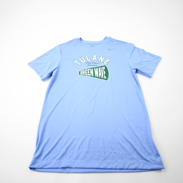 Tulane Green Wave Nike Dri-Fit Short Sleeve Shirt Men's Light Blue New S-TOPS-172736