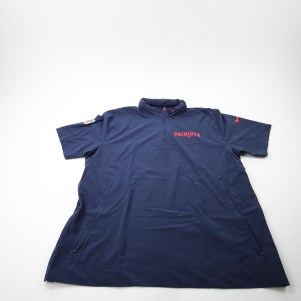 New England Patriots Nike NFL On Field Pullover Men's Navy Used-TOPS-173066