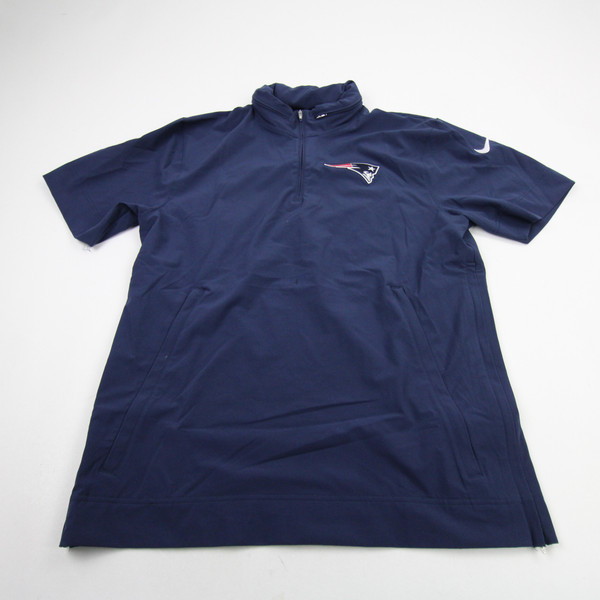 New England Patriots Nike NFL On Field Pullover Men's Navy Used-TOPS-173114