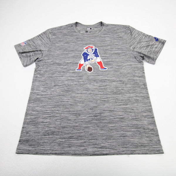 New England Patriots Nike NFL On Field Short Sleeve Shirt Men's Used Dark Gray/Heather XL-TOPS-173336