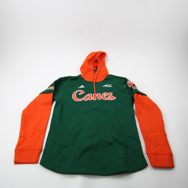 Miami Hurricanes adidas Sweatshirt Men's Green New with Tags S TOPS-173451