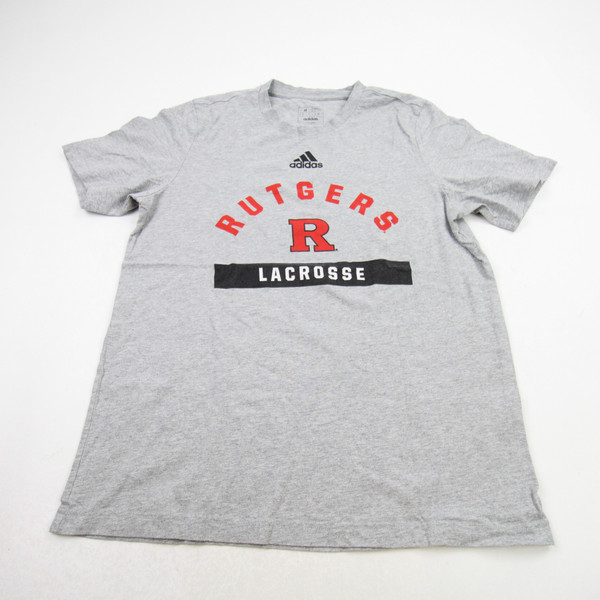 Rutgers Scarlet Knights adidas Short Sleeve Shirt Men's Gray Used M-TOPS-173768
