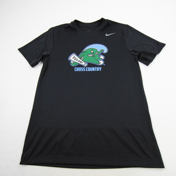 Tulane Green Wave Nike Dri-Fit Short Sleeve Shirt Men's Black Used S-TOPS-173500