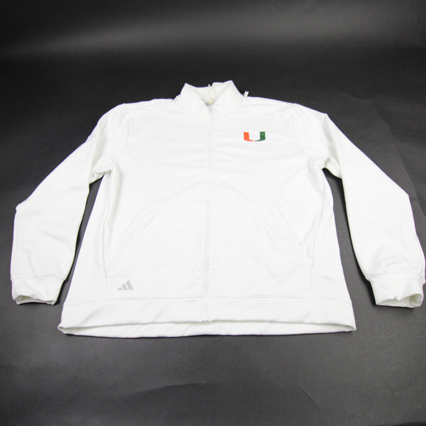 Miami Hurricanes adidas COLD.RDY Pullover Women's White New with Tags XXL TOPS-173852