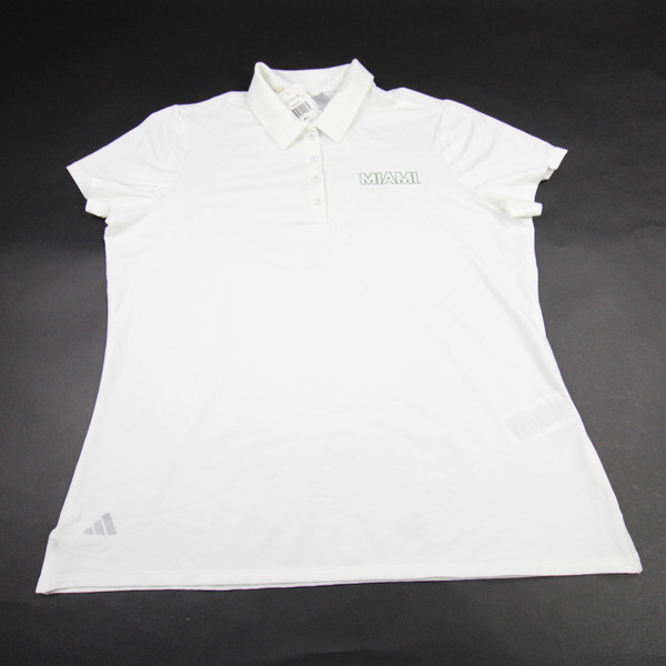 Miami Hurricanes adidas Aeroready Polo Women's New with Tags Multiple Sizes TOPS-173866